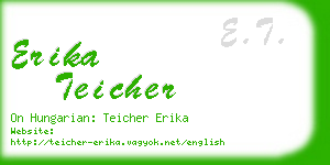 erika teicher business card